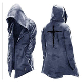 Mittelalterliche Templerorden Knight Jacke mit Kapuze Erwachsene warm Mantel