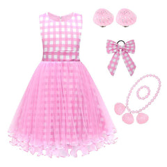 Kinder Mädchen rosa Ärmellos Tutu Kleid Kostüm Outfits