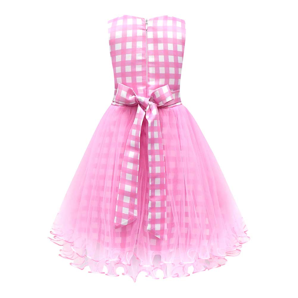 Kinder Mädchen rosa Ärmellos Tutu Kleid Kostüm Outfits