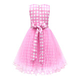 Kinder Mädchen rosa Ärmellos Tutu Kleid Kostüm Outfits
