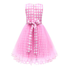 Kinder Mädchen rosa Ärmellos Tutu Kleid Kostüm Outfits