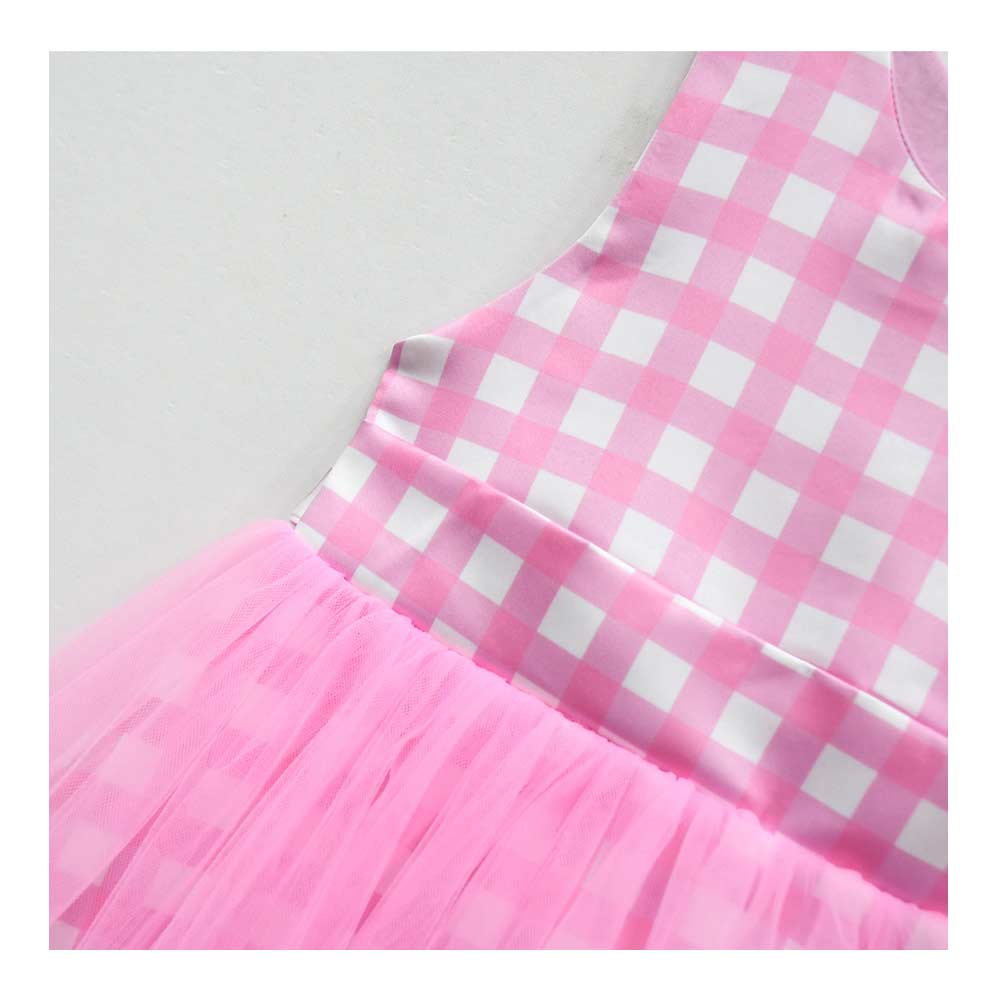 Kinder Mädchen rosa Ärmellos Tutu Kleid Kostüm Outfits
