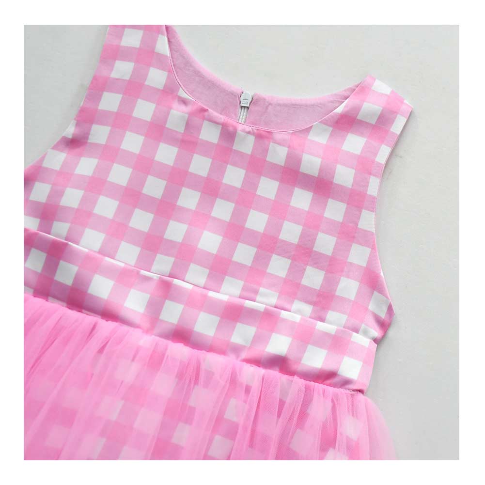 Kinder Mädchen rosa Ärmellos Tutu Kleid Kostüm Outfits