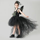 Kinder Mädchen Pfau Cosplay Kostüm Tutu Kleid Outfits Halloween Karneval Party Verkleidung Anzug