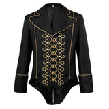 Herren Mittelalterlich Steampunk Smoking Gothic Vintage Renaissance Jacken Viktorianisch Halloween Cosplay Kostüm Karneval Party Mäntel