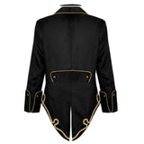 Herren Mittelalterlich Steampunk Smoking Gothic Vintage Renaissance Jacken Viktorianisch Halloween Cosplay Kostüm Karneval Party Mäntel
