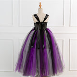 Kinder Mädchen Hexe Cosplay Kostüm Tutu Kleid Outfits Halloween Karneval Party Anzug