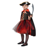 Kinder Mädchen Pirat Cosplay Kostüm Outfits Halloween Karneval Party tutu Kleid