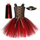 Kinder Mädchen Pirat Cosplay Kostüm Outfits Halloween Karneval Party tutu Kleid