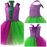 Kinder Mädchen Joker Cosplay Kostüm Outfits Tutu Kleid Outfits Halloween Karneval Party Anzug