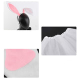 Kinder Mädchen Rabbit Easter Cosplay Kleid Haarreif Outfits Halloween Karneval Outfits