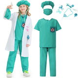 Kinder Doktor Cosplay Kostüm Outfits Halloween Karneval Party Verkleidung Anzug
