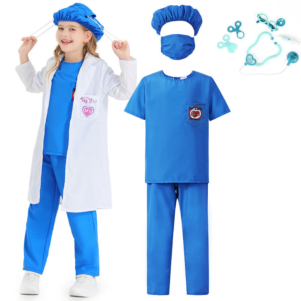 Kinder Doktor Cosplay Kostüm Outfits Halloween Karneval Party Verkleidung Anzug