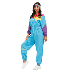 Hippie Kostüme Damen Karneval Halloween Party Vintage Retro 1970er Disco Kleidung Anzug Rock Hippies Cosplay Outfits