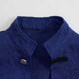 Mittelalterliche Vintage Stehkragen Jacquard Jacke Cosplay Kostüm Halloween Karneval Party Verkleidung Anzug
