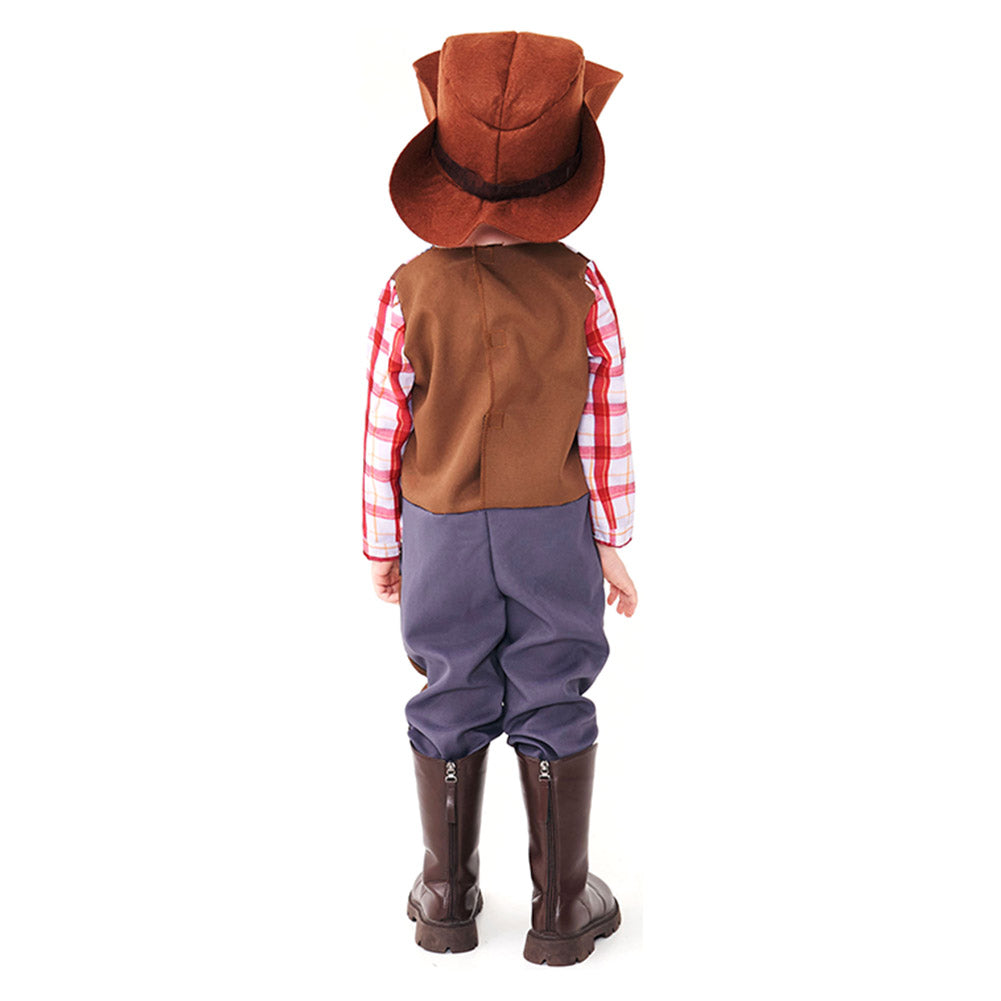 Kinder West Cowboy Cosplay Kostüm Outfits Halloween Karneval Anzug
