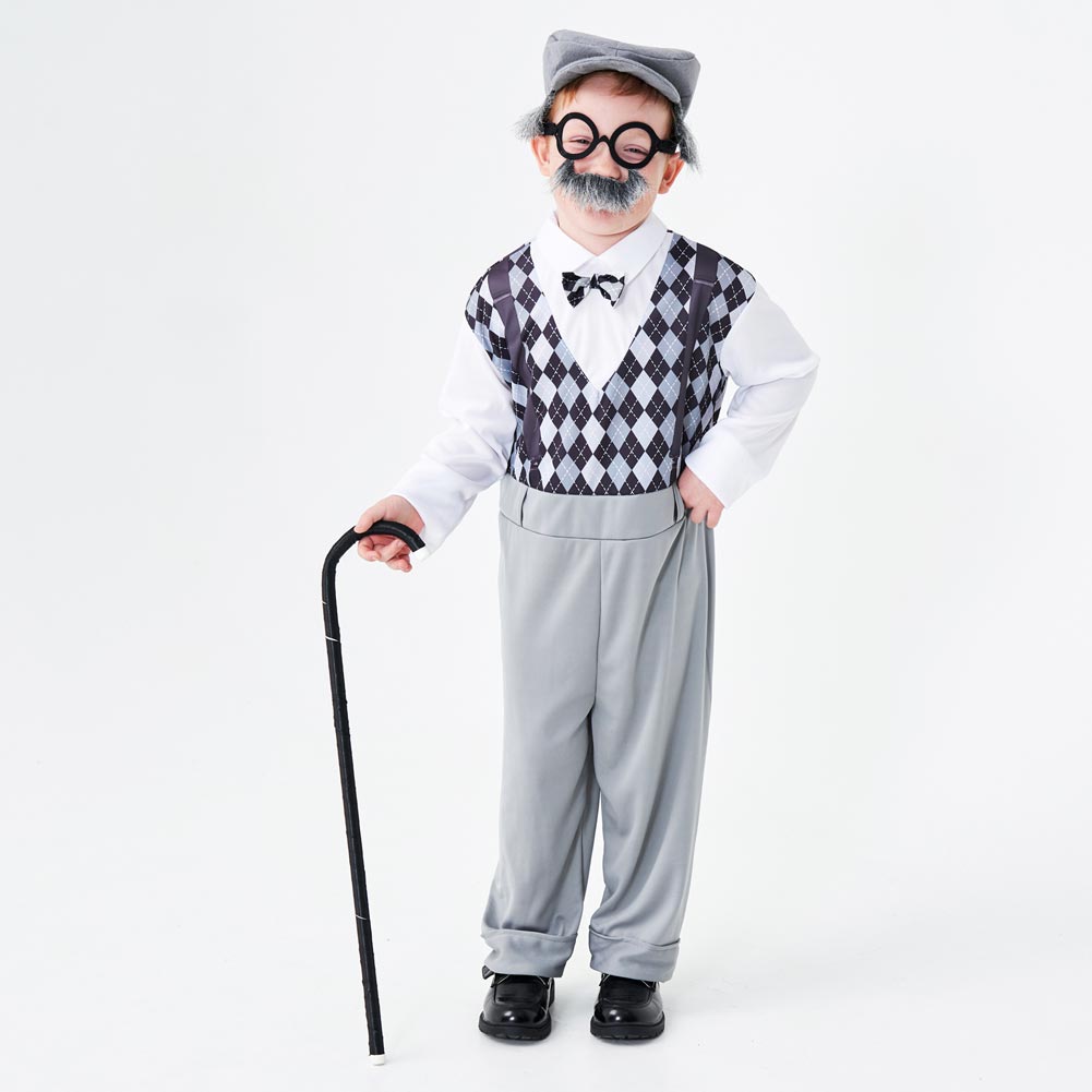 Kinder Großvater Cosplay Kostüm Outfits Halloween Karneval Anzug