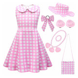 Kinder Mädchen rosa Sommer Strand Kleid Cosplay Kostüm Kleid Outfits Party Anzug