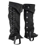 Mittelalterliche Beinschienen Halbe Chaps Wikinger Ritter Schienbeinschoner Rüstung Mittelalterlicher Bogenschütze Samurai Gamasche Cosplay Accessoire Männer Bein Kit