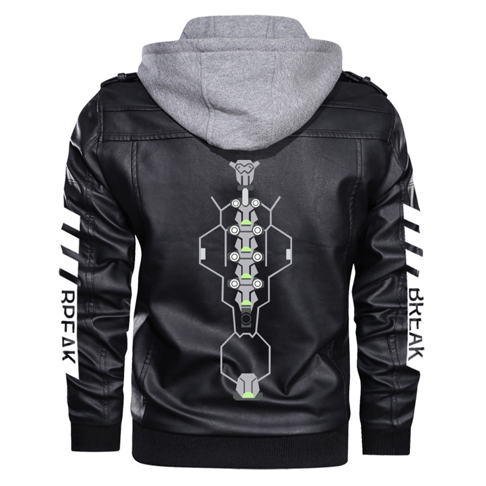 Cyberpunk: Edgerunners David Martinez Herren Jacke V Jacke für Alltag SCHWARZ Erwachsene Jacke mit Kaputze