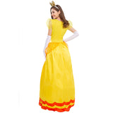 Erwachsene Damen Super Mario Bros Prinzessin Daisy Kleid Karneval Kleid