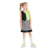Kinder Mädchen Wissenschaftler Geek Cosplay Kostüm Outfits Halloween Karneval Anzug