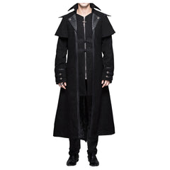 Herren Steampunk Jacke Vintage Samt Frack Gothic Mantel Viktorianisch Uniform Halloween Kostüm