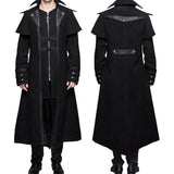 Herren Steampunk Jacke Vintage Samt Frack Gothic Mantel Viktorianisch Uniform Halloween Kostüm