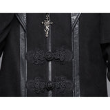Herren Steampunk Jacke Vintage Samt Frack Gothic Mantel Viktorianisch Uniform Halloween Kostüm