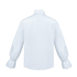 Mittelalter Renaissance Spitze Kragen Spitze Ärmel unisex Hemd Cosplay Kostüm Outfits Halloween Karneval Party 