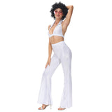 Hippie Kostüme Damen Karneval Halloween Party Vintage Retro 1970er Disco Kleidung Anzug Rock Hippies Cosplay Outfits