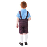 Kinder Karohemd Bierriemenhose Cosplay Kostüm Outfits Halloween Karneval Party Verkleidung Anzug