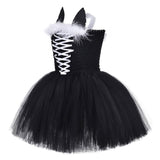 Kinder Mädchen Cartoon Katze Cosplay Kostüm Kleid Halloween Karneval Party Verkleidung Anzug