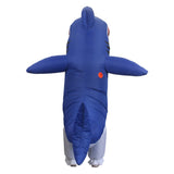 Blauer Hai aufblasbare Kostüm Full Body Aufblasbare Kostüme Fancy Dress für Halloween Cosplay Party Anzug