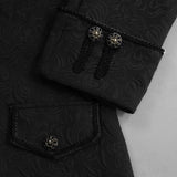 Mittelalterliche Vintage Stehkragen Jacquard Jacke Cosplay Kostüm Halloween Karneval Party Verkleidung Anzug