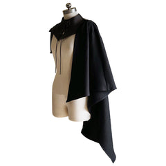 Unisex Mittelalter Umhang mit Kapuze Gothic Viktorianischen Renaissance halft Umhang