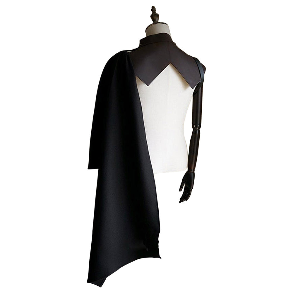 Unisex Mittelalter Umhang mit Kapuze Gothic Viktorianischen Renaissance halft Umhang