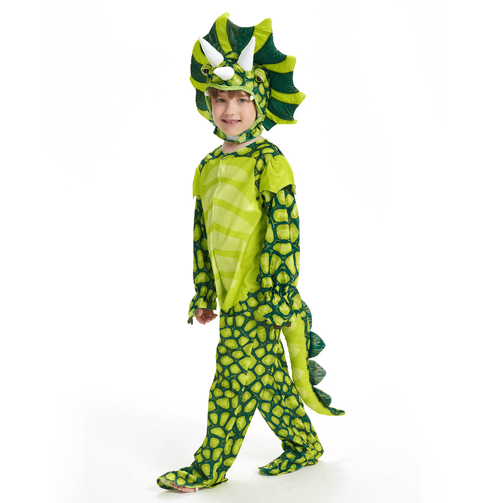 Halloween Kinder Jungen Dinosaurier Cosplay Kostüm Triceratops Kostüm
