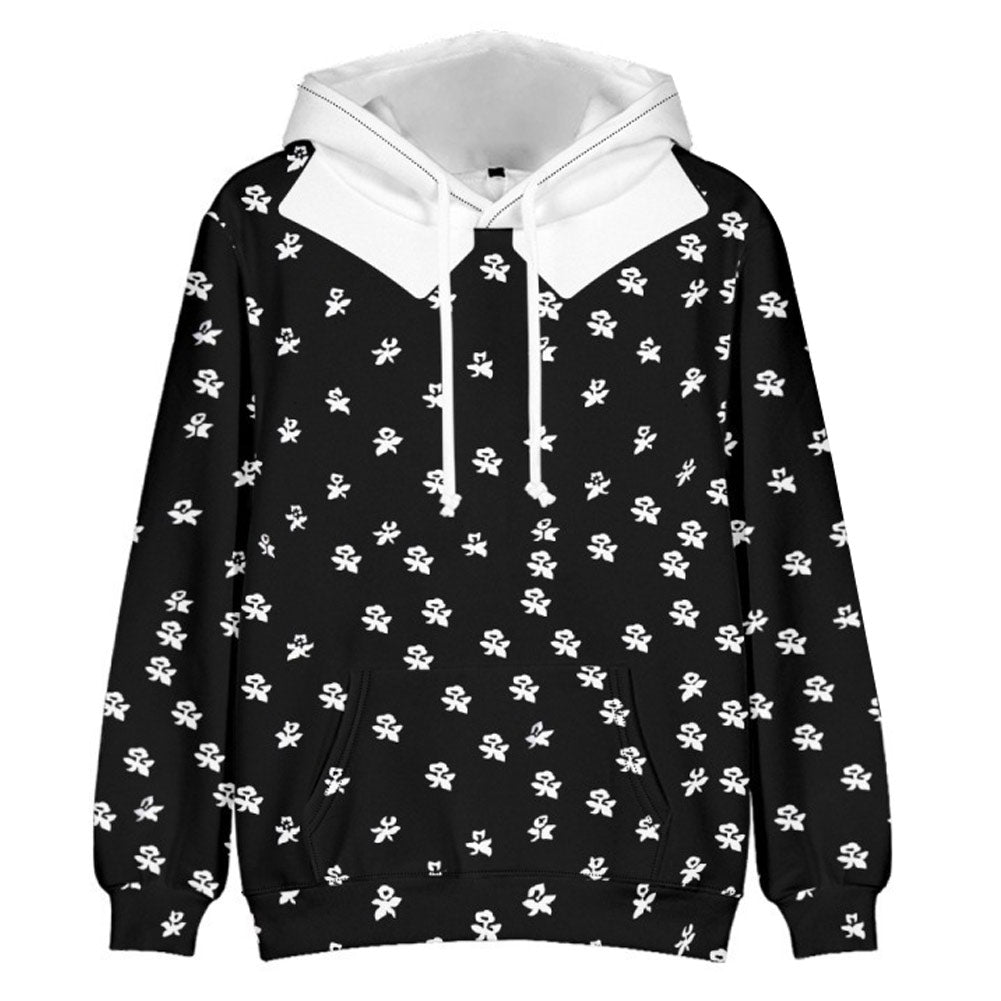 Wednesday Addams  Cosplay Hoodie 3D Druck Sweatshirt mit Kapuze Damen Streetwear Pullover