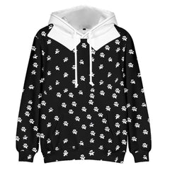 Wednesday Addams  Cosplay Hoodie 3D Druck Sweatshirt mit Kapuze Damen Streetwear Pullover