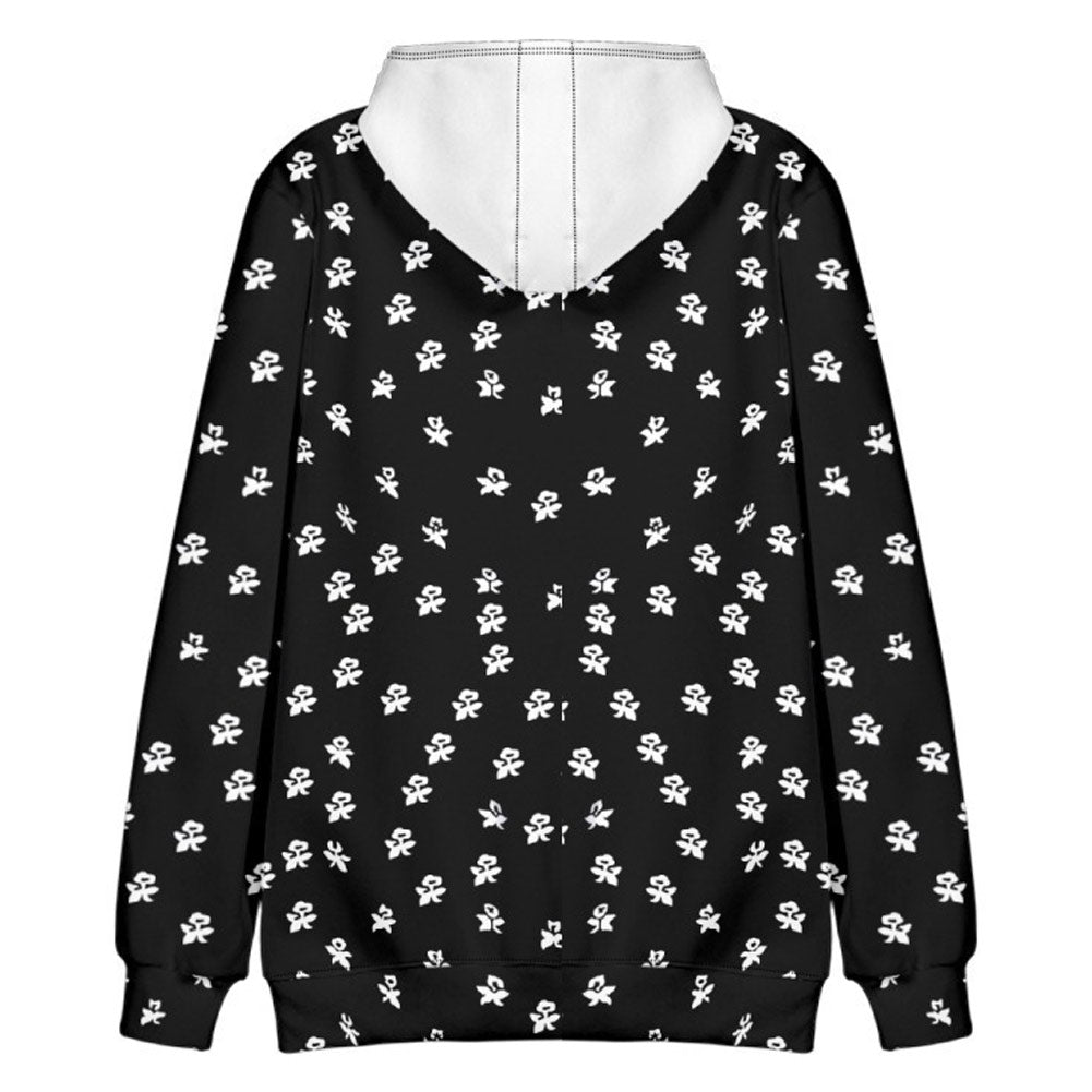 Wednesday Addams  Cosplay Hoodie 3D Druck Sweatshirt mit Kapuze Damen Streetwear Pullover