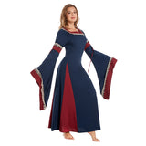 Mittelalter Damenkleid Retro Cosplay Halloween Karneval Kostüm