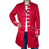 Herren Punk Retro Mäntel Steampunk Langarm Jacke Mittellang Mantel Mittelalter Kostüm Cosplay Uniform für Männer