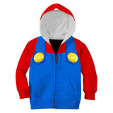 Kinder Super Mario Mario Cosplay Hoodie 3D Druck Sweatshirt mit Kapuze Kinder Streetwear Pullover