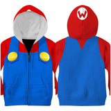 Kinder Super Mario Mario Cosplay Hoodie 3D Druck Sweatshirt mit Kapuze Kinder Streetwear Pullover