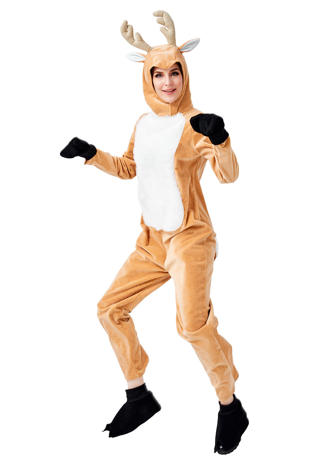 Damen Kostüme Weihnachten Kostüm Damen Elfen Kostüm Erwachsene Schlafanzug Tier Overall Karikatur Neuheit Jumpsuit