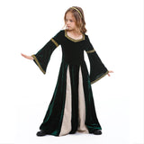 Kinder Mittelalterliche Kleid Gotik Maskerade Kleid für Karneval Mottoparty