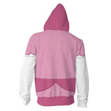 Pfirsich Cosplay Hoodie 3D Druck  Hooded Sweatshirt Damen Streetwear Zip Up Jacke Mantel