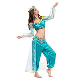 Aladdin Prinzessin Jasmine Cosplay Kostüm NEU Version Themenparty Damen Karneval Faschingkostüm - Karnevalkostüme