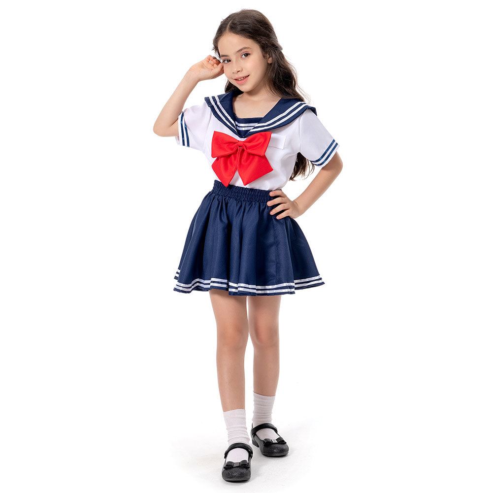 Kinder Mädchen Schuluniform täglich Uniform